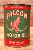 画像1: dp-240623-04 FALCON MOTOR OIL / 1940's-1950's One U.S. Quart Can