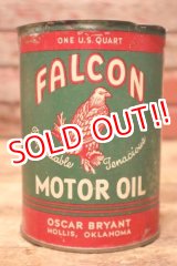 画像: dp-240623-04 FALCON MOTOR OIL / 1940's-1950's One U.S. Quart Can