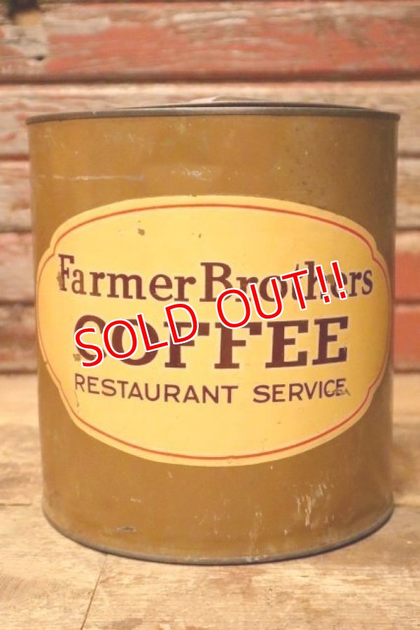 画像1: dp-240623-06 Farmer Brothers COFFEE Vintage Tin Can