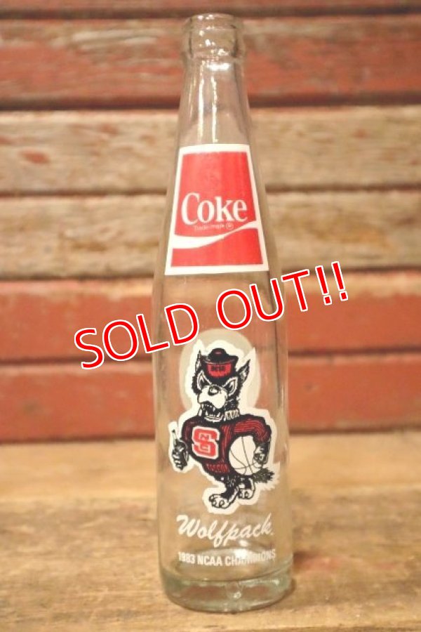 画像1: dp-230101-65 North Carolina State University / Wolfpack 1983 NCAA Champion Coca Cola Bottle