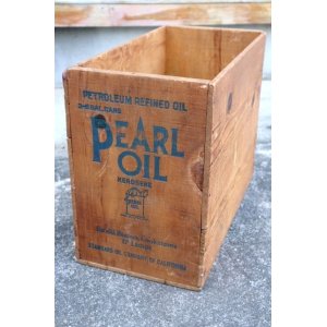 画像: dp-240718-14 PEARL OIL 1940's-1950's KEROSENE WOOD BOX