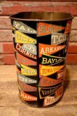 画像4: dp-240611-11 HARVELL 1950's-1960's College Pennant Trash Can