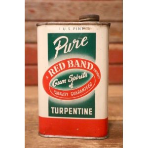 画像: dp-231012-90 RED BAND Pure Gum Spirits TURPENTINE 1 U.S. PINT Can