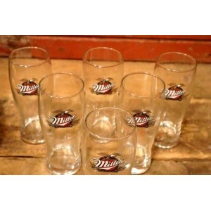 画像: dp-240124-27 Miller HIGH LIFE BEER / 2000's Glass 6 pc Set