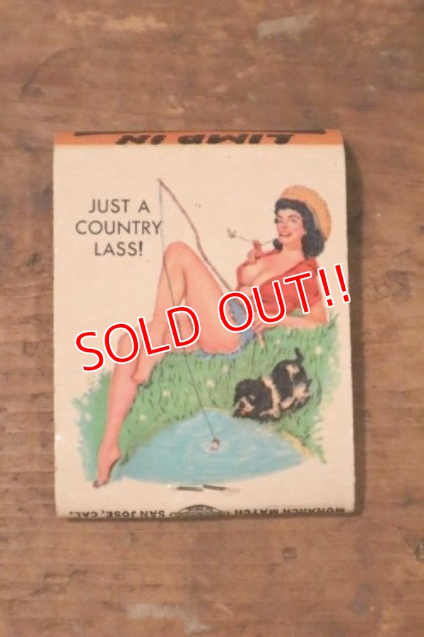 画像1: dp-240814-01 1950's PIN-UP GIRL Matchbook