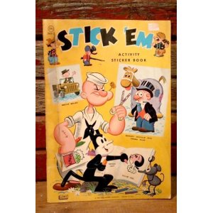 画像: ct-220901-13 Popeye / 1964 STICK 'EM  ACTIVITY STICKER BOOK