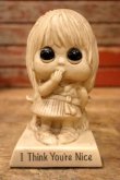 画像1: ct-220901-15 RUSS BERRIE 1970 Message Doll "I Think You're Nice"