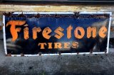 画像: dp-240605-11 Firestone / 1940's Porcelain Sign