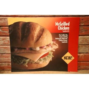 画像: dp-230901-45 McDonald's / 1993 Translite "McGrilled Chicken Sandwich"