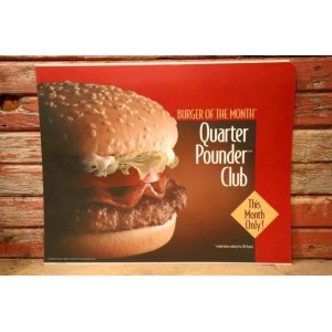 画像: dp-230901-45 McDonald's / 1992 Translite "Quarter Pounder Club"