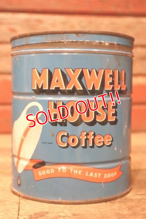 画像1: dp-240814-39 MAXWELLHOUSE COFFEE 1950's Tin Can