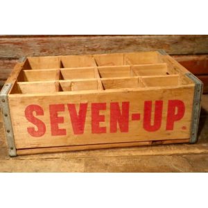 画像: dp-240814-04 SEVEN-UP 7 UP / 1970's Wood Box