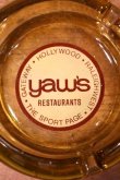 画像1: dp-240814-57 yaw's RESTAURANT / Vintage Glass Ashtray