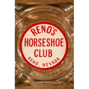 画像: dp-240814-48 RENO'S HORSESHOE CLUB / Vintage Glass Ashtray