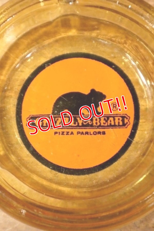 画像1: dp-240814-54 GRIZZLY BEAR PIZZA PARLORS / Vintage Glass Ashtray