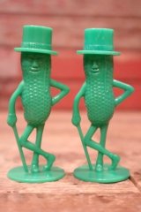 画像: ct-240814-23 PLANTERS / MR.PEANUT 1950's Salt & Pepper Shaker (Green)