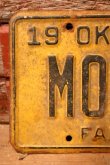 画像2: dp-230601-21 License Plate 1978 OKLAHOMA "MOF-410"