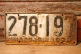 画像: dp-230601-21 License Plate 1938 WISCONSIN "278-197"