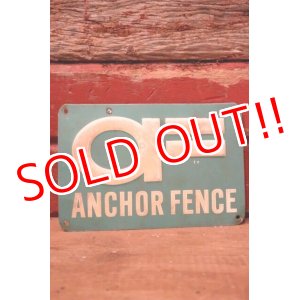 画像: dp-240207-22 ANCHOR FENCE Metal Sign