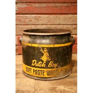 画像: dp-240911-77 Dutch Boy / 1950's-1960's SOFT PASTE WHITE LEAD 50 LBS. NET Bucket