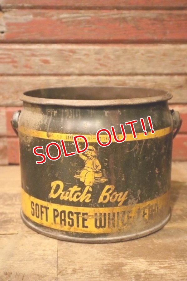 画像1: dp-240911-77 Dutch Boy / 1950's-1960's SOFT PASTE WHITE LEAD 50 LBS. NET Bucket