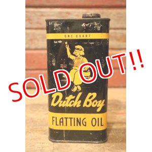 画像: dp-240911-82 Dutch Boy / 1950's-1960's FLATTING OIL ONE QUART Can