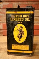 画像: dp-240911-84 Dutch Boy / 1940's LINSEED OIL 7 1/2 LBS. Can