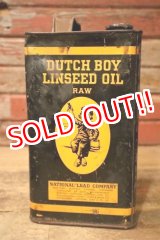 画像: dp-240911-84 Dutch Boy / 1940's LINSEED OIL 7 1/2 LBS. Can