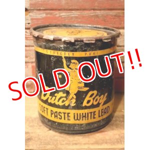 画像: dp-240911-76 Dutch Boy / 1950's-1960's SOFT PASTE WHITE LEAD 100 LBS. NET Bucket