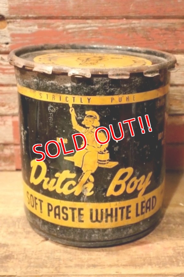 画像1: dp-240911-76 Dutch Boy / 1950's-1960's SOFT PASTE WHITE LEAD 100 LBS. NET Bucket