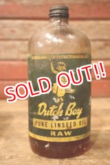 画像: dp-240911-86 Dutch Boy / 1950's-1960's PURE LINSEED Bottle