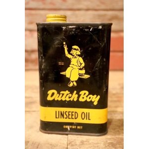 画像: dp-240911-81 Dutch Boy / 1950's-1960's LINSEED OIL ONE PINT Can