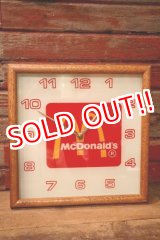 画像: dp-240911-22 McDonald's / 1980's In-store Wall Clock