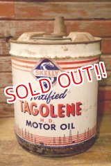 画像: dp-240911-28 SKELLY / TAGOLENE MOTOR OIL 1970's 5 U.S. GALLONS CAN