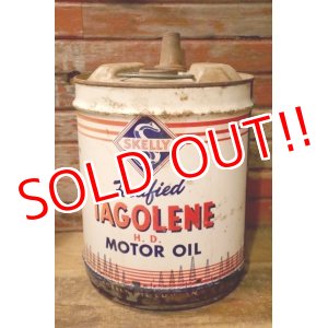 画像: dp-240911-28 SKELLY / TAGOLENE MOTOR OIL 1970's 5 U.S. GALLONS CAN