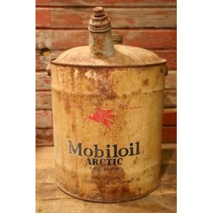 画像: dp-240911-50 Mobiloil / ARCTIC 1940's 5 U.S. GALLONS CAN