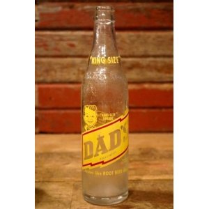 画像: dk-007 DAD'S ROOT BEER / 1950's-1960's "KING SIZE JUNIOR" SIZE 12 FL.OZ. Bottle