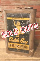 画像: dp-240911-89 Dutch Boy / 1960's PURE LINSEED OIL 38 POUNDS CAN