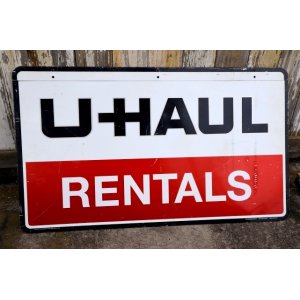 画像: dp-240911-72 U-HAUL / 1990's W-side Metal Sign