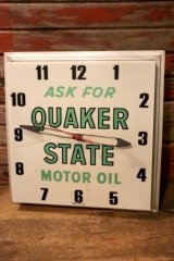 画像: dp-240911-19 【JUNK】QUAKER STATE MOTOR OIL / 1960's Wall Clock