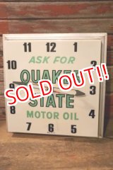 画像: dp-240911-19 【JUNK】QUAKER STATE MOTOR OIL / 1960's Wall Clock