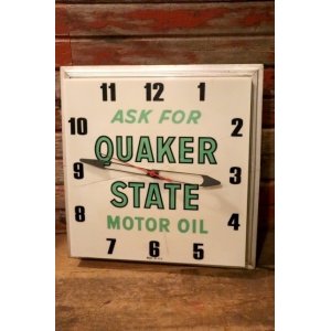 画像: dp-240911-19 【JUNK】QUAKER STATE MOTOR OIL / 1960's Wall Clock