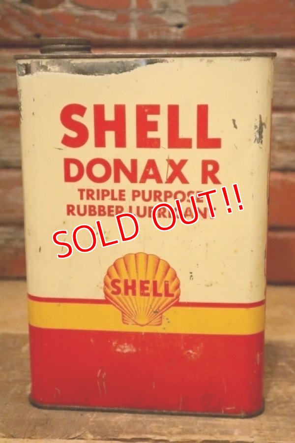 画像1: dp-240321-16 SHELL 1950's DONAX R ONE U.S. GALLON CAN