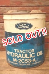 画像: dp-240911-29 Ford TRACTOR HYDRAULICOIL / 1970's 5 U.S.GALLONS CAN