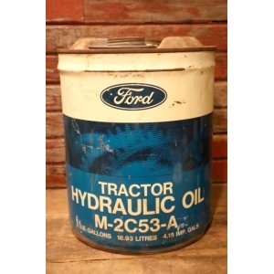 画像: dp-240911-29 Ford TRACTOR HYDRAULICOIL / 1970's 5 U.S.GALLONS CAN