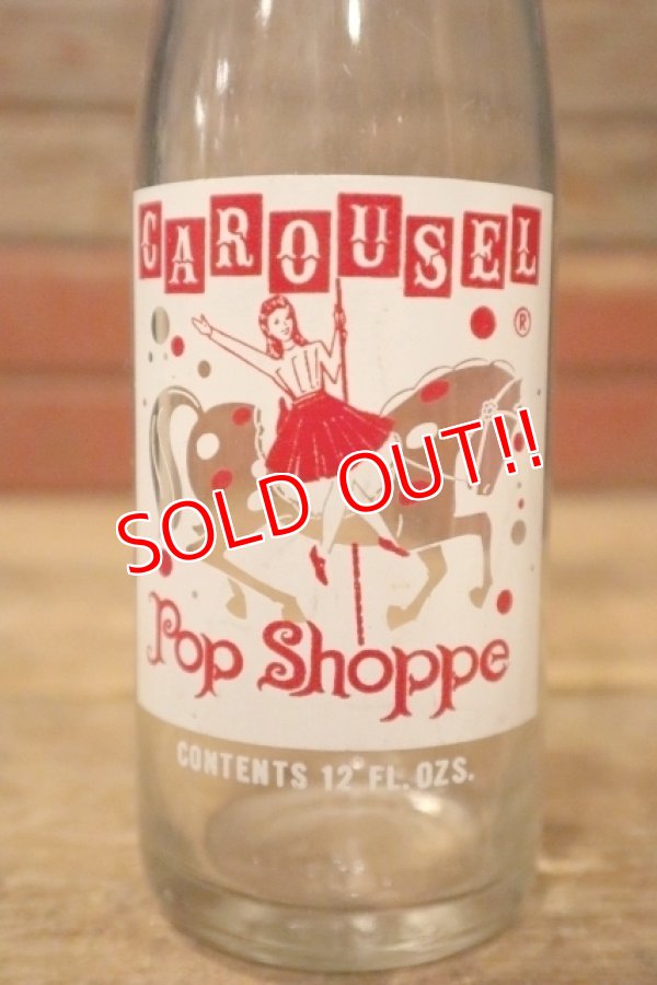 画像2: dk-046 CAROUSEL Pop Shoppe / 1970's 12 FL.OZ Bottle