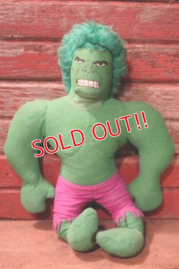 画像1: ct-241008-20 The Incredible Hulk / Knickerbocker 1978 Plush Doll