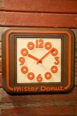 画像1: dp-241008-09 Mister Donut / 1980's Wall Clock