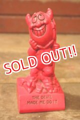 画像: ct-241008-98 PAURA 1971 Red Devil Message Doll "THE DEVIL MADE ME DO IT"