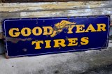 画像: dp-240911-42 GOODYEAR TIRES / 1940's Porcelain Sign